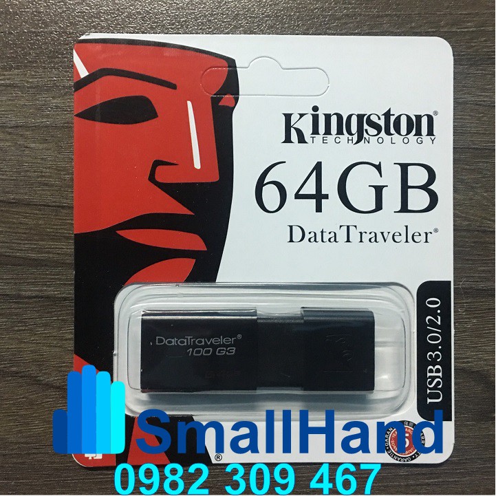 USB 3.0/64GB Kingston DataTraveler 100G3 – Chính hãng – Bảo hành 5 năm