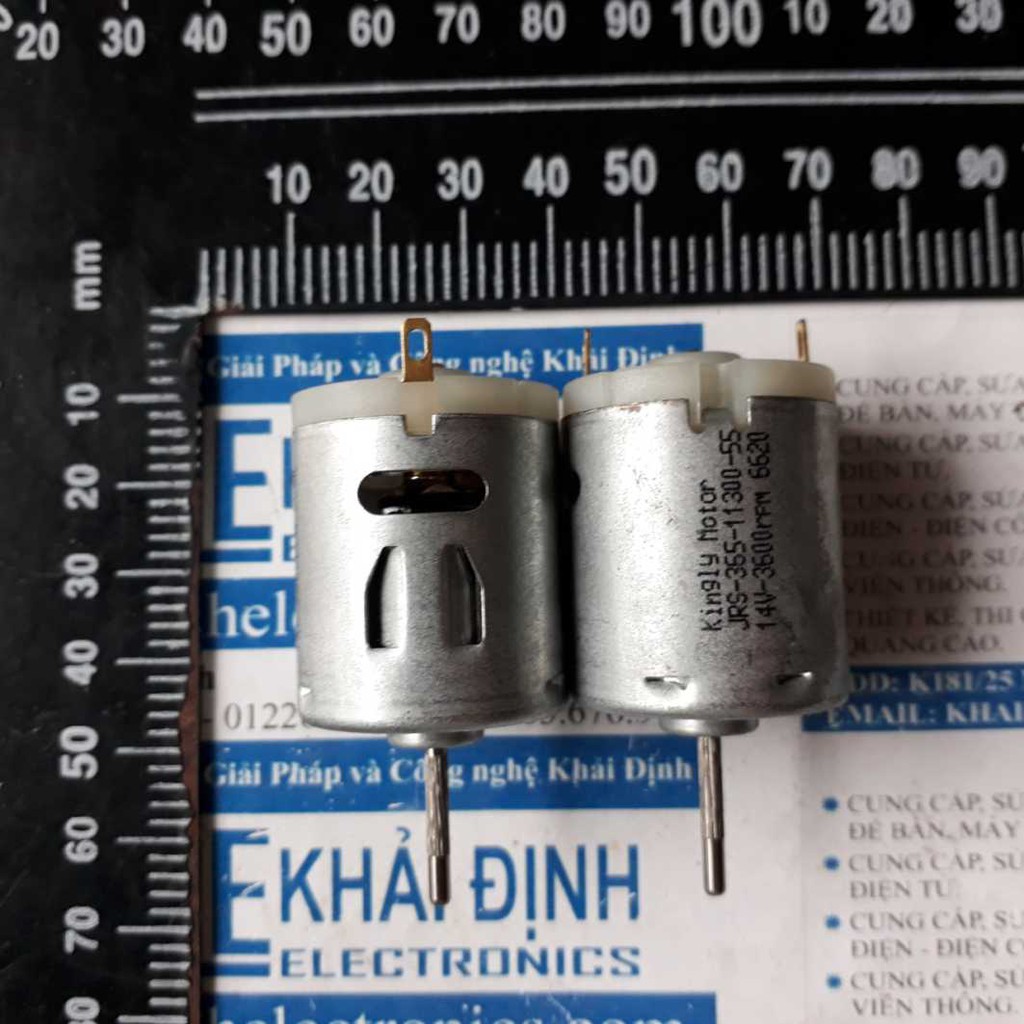 2 cái động cơ DC Kingly 365 DC12-24V 3000-6000RPM 55g TRỤC 2.3mm kde3490