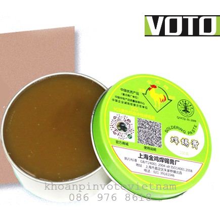 Mỡ hàn hộp kim loại 100g Voto