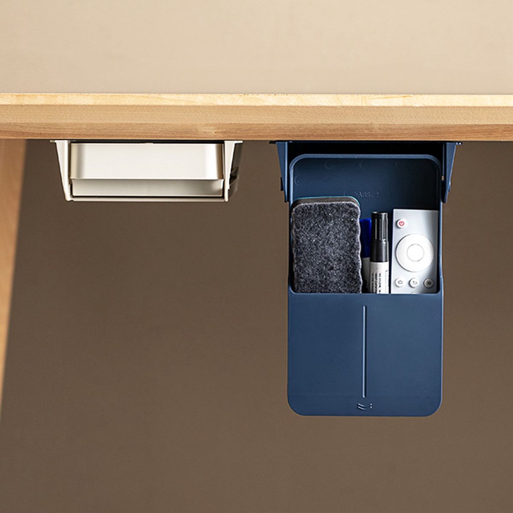 Hộc tủ ngăn kéo đựng đồ dán dưới mặt bàn dùng trong phòng làm việc nhà bếp