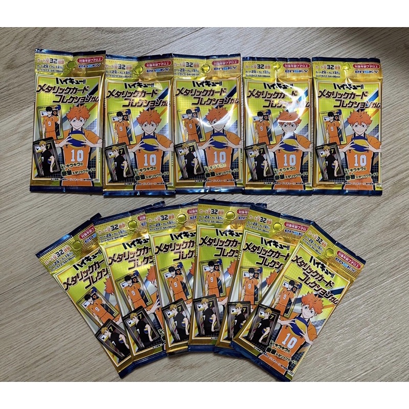 Pack gum kèm Thẻ nhân phẩm haikyu clear collection Nhật Bản chính hãng