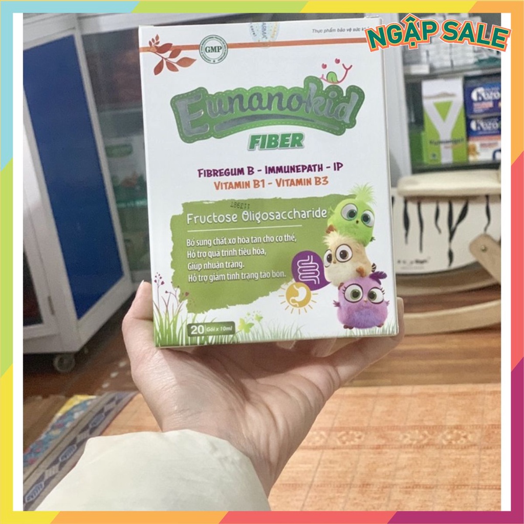 Chất xơ cho bé-giảm táo bón Eunanokid Fiber hộp 20 gói