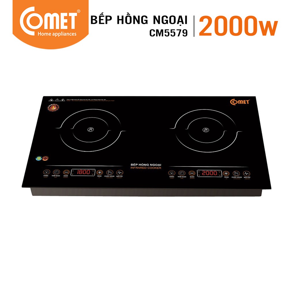 Bếp hồng ngoại đôi Comet CM5579