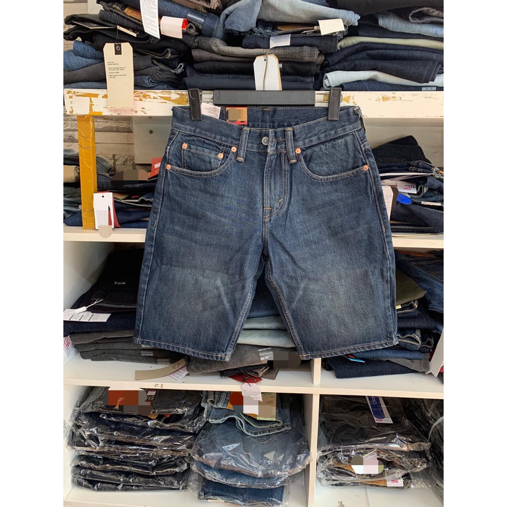 Quần Short Bò Nam Levis 505 màu xanh đen cao cấp