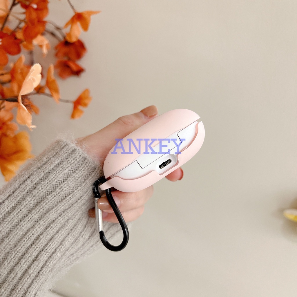 Beats Fit Pro / Studio Buds Vỏ Bảo Vệ Hộp Sạc Tai Nghe Bằng Silicon Họa Tiết Trái Chanh Hoạt Hình Dễ Thương Chống Sốc Thấm Nước Kèm Móc