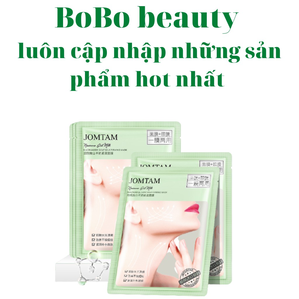 Mặt nạ cổ dưỡng trắng da dầu mụn cấp ẩm nước mask JOMTAM nội địa Trung