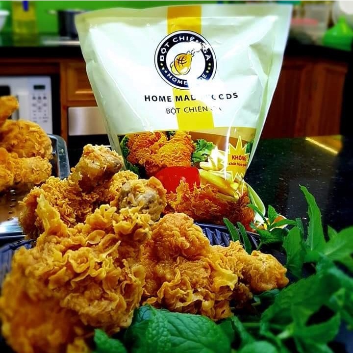 Bột chiên gà HMFOODS, Bột chiên gà giòn kfc gói 500 gr (Mua 1kg bột được tặng gia vị ươp 5kg Gà)