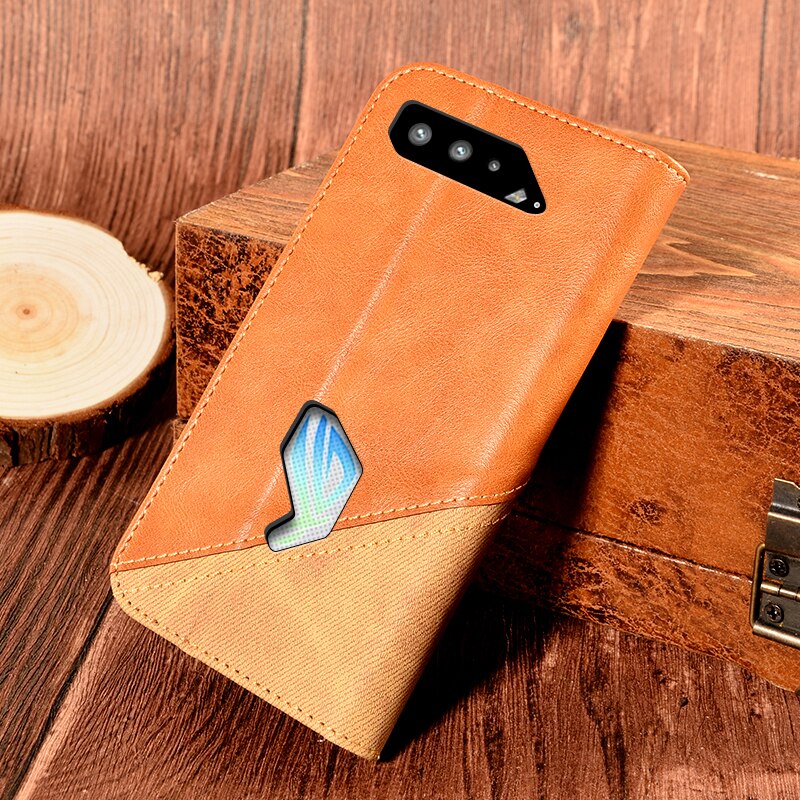 Bao Da Điện Thoại Có Ngăn Đựng Thẻ Xinh Xắn Cho Asus Rog Phone 5