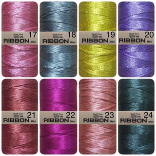 sợi ribbon móc túi xách