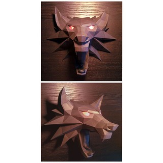 Mô hình giấy Sói treo tường