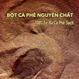 Bã cà phê nguyên chất siêu mịn 100% | 1kg bột cà phê nguyên chất tẩy tế bào chết