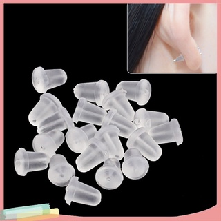  - 100 Nút Chặn Bông Tai Bằng Nhựa Mềm Trong Suốt An Toàn