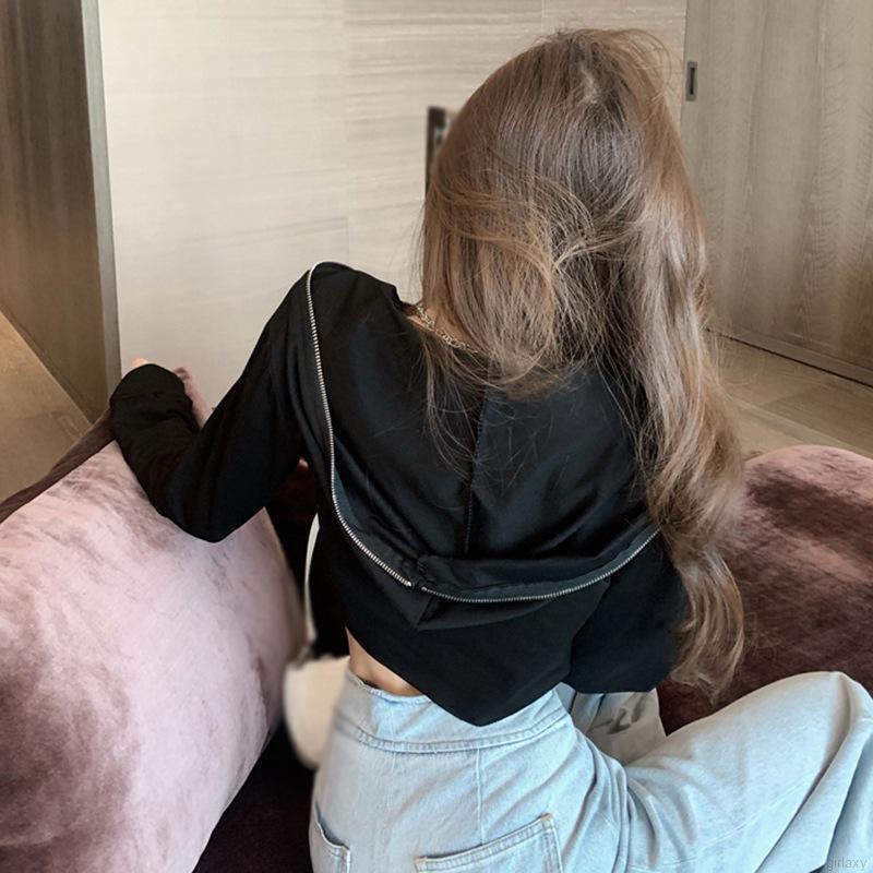 Áo hoodie lửng màu sắc thời trang | BigBuy360 - bigbuy360.vn