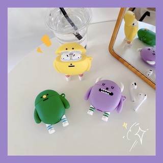 Ốp Bảo Vệ Hộp Đựng Tai Nghe Airpods 1 / 2 aripods pro Hình Quái Vật Xinh Xắn