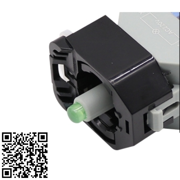 Công tắc nhấn đề LA38-11DT nhấn giữ có đèn điện áp 24VDC, 220VAC lắp đặt tủ điện điều khiển chất lượng