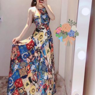 Váy maxi đầm maxi hở lưng siêu xinh