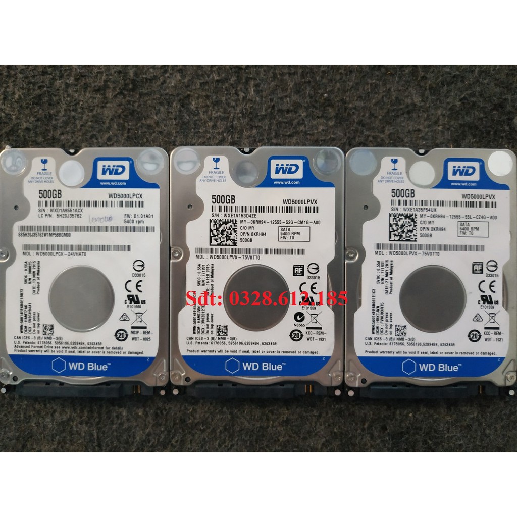 Ổ cứng laptop 500G WD siêu tốt