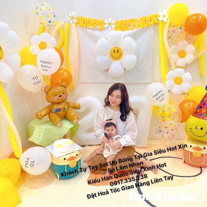 Bóng Hoa CÚC Sinh Nhật,Đầy Tháng,THÔINÔI RẤT XINH HOT TREND