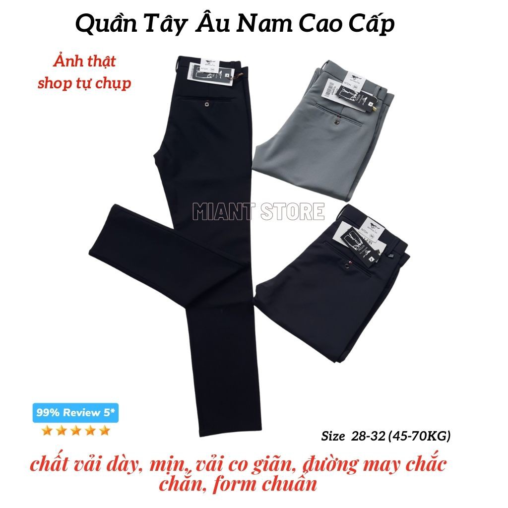 Quần Tây Nam ❤️FREESHIP❤️ Quần Tây Co Giãn dáng tây âu ,vải chống nhăn cao cấp không bai không xù,cá tính, thời trang