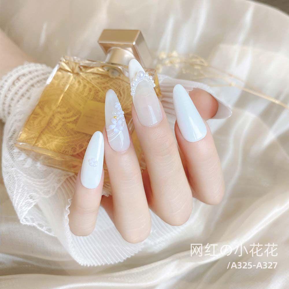 Phụ Kiện Trang Trí Móng Tay Hình Hoa Năm Cánh Bằng Kim Loại