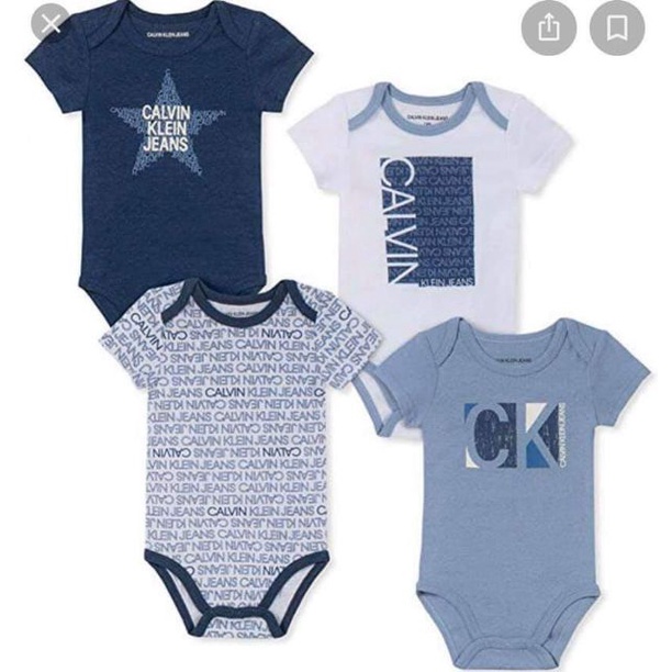 Set 3 Body chip CK- Nautica - Tommy cao cấp cho bé từ 0-18m