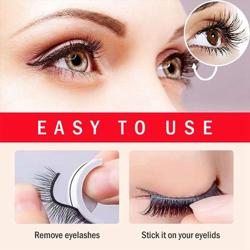 flowersqueen [Hàng mới về] Keo dán mi giả tự nhiên không cần keo có thể tái sử dụng nhiều lần