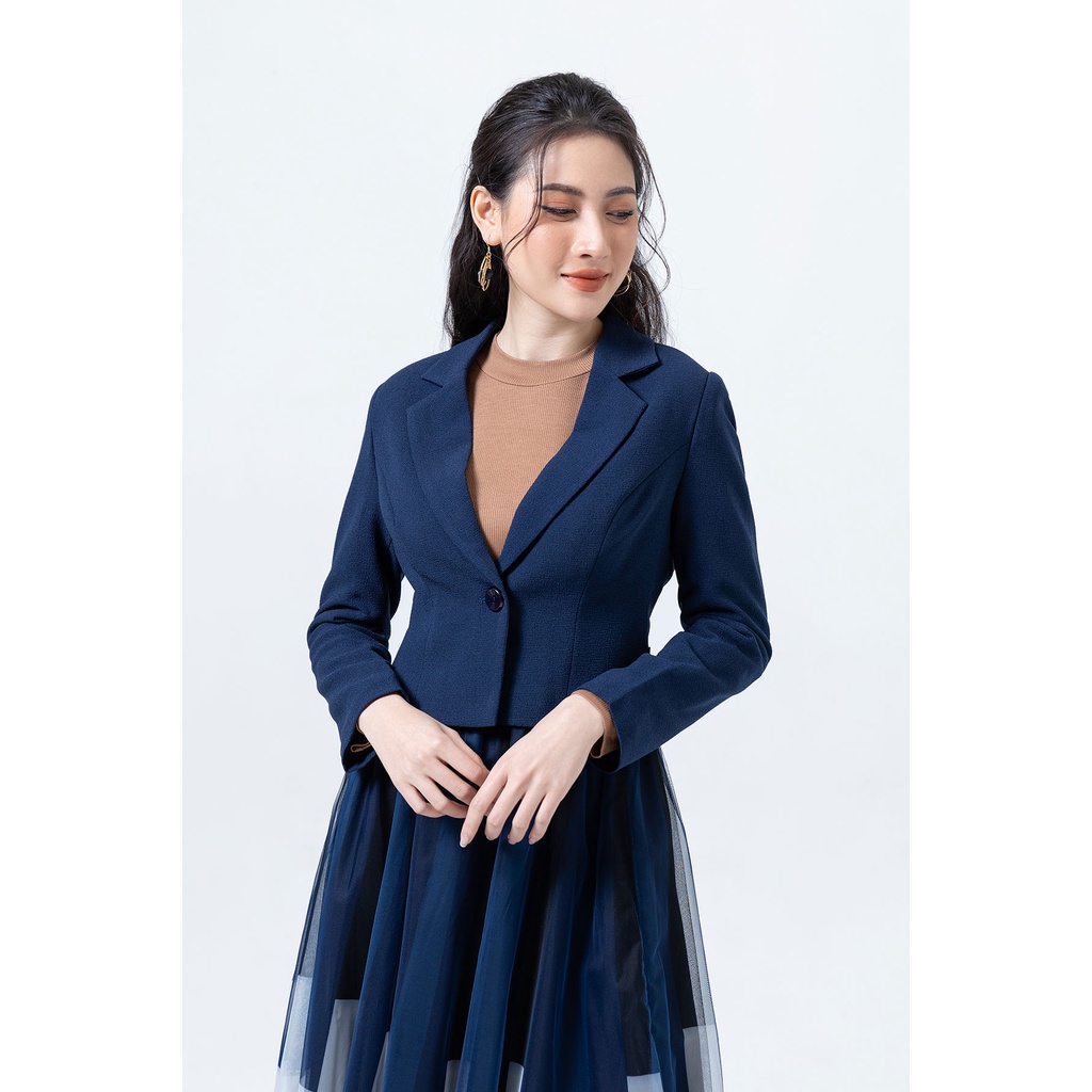 Áo vest lửng 2 lớp, cổ 2 ve by LAMER L65B21T007