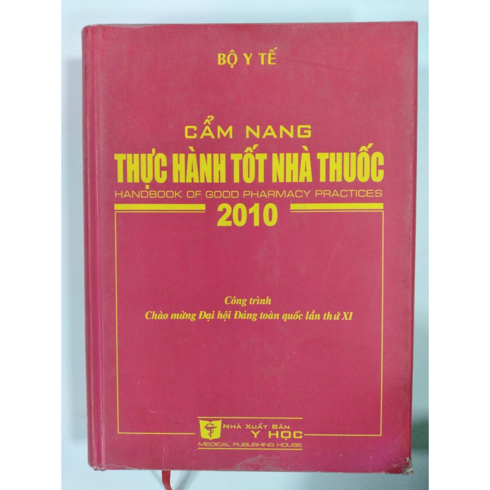 Sách - Cẩm nang thực hành tốt nhà th.uốc 2010 (S50)