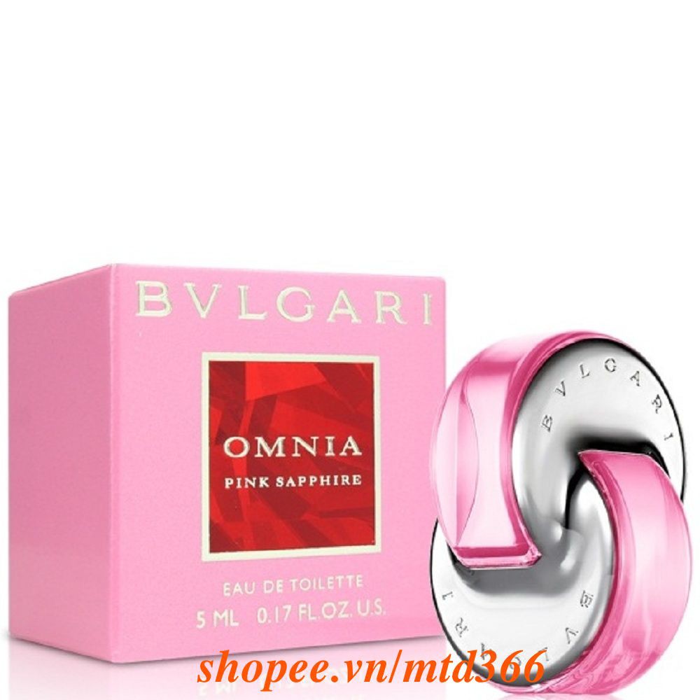 Nước Hoa Nữ 5ml Bvlgari Omnia Pink Sapphire.