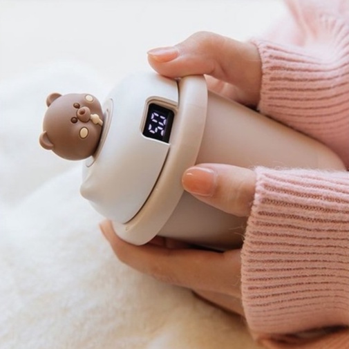 Máy sưởi ấm mini cầm tay cốc trà sữa Remax kiêm sạc dự phòng 10000mah - Chính Hãng