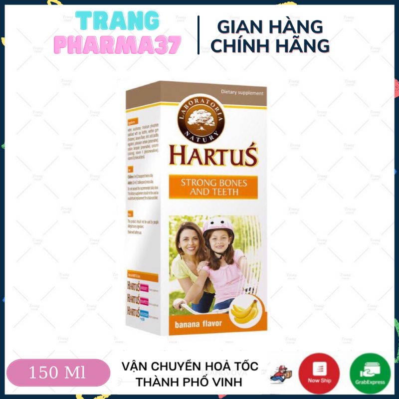Canxi Hartus Nhập khẩu từ Châu Âu - Bổ sung canxi cho bé từ 4 tháng tuổi - Thêm D3 & K2 HARTUS STRONG BONES AND TEETH