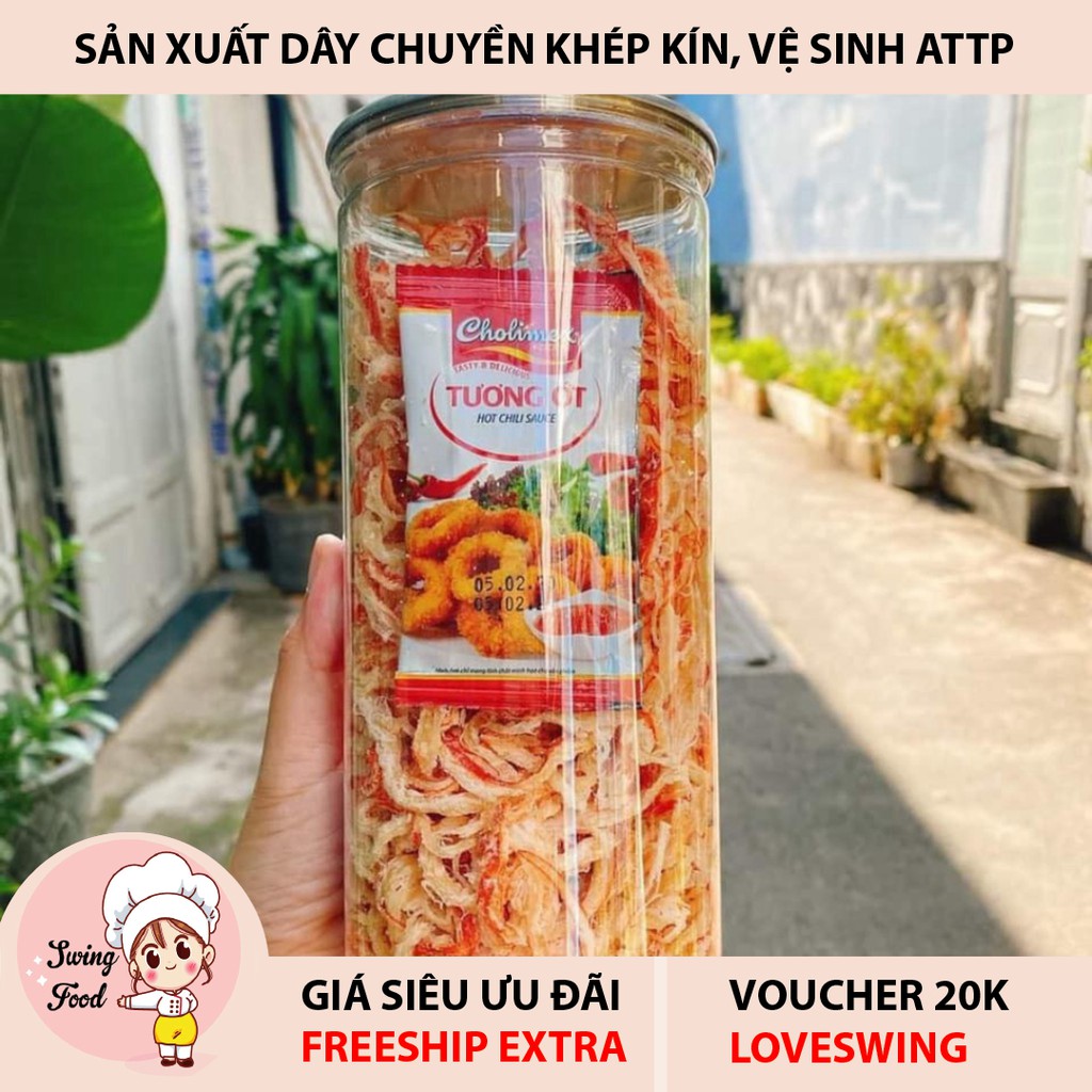 Mực Hấp Nước Dừa Xé Sợi Hũ Lớn 💖 FREESHIP 💖  Mực xé sợi hấp dừa đặc sản chuẩn vị thơm ngon chất lượng thượng hạng | BigBuy360 - bigbuy360.vn