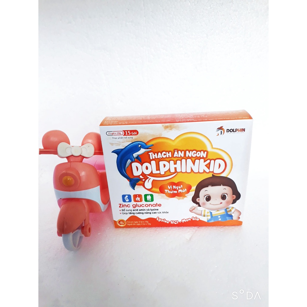 Thạch ăn ngon DOLPHINKID, giúp ăn ngon và tăng cường sức đề kháng