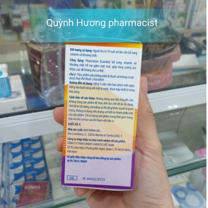 Viên uống PHARMATON Energy và PHARMATON Essential lọ  viên giúp tăng cường sức khỏe