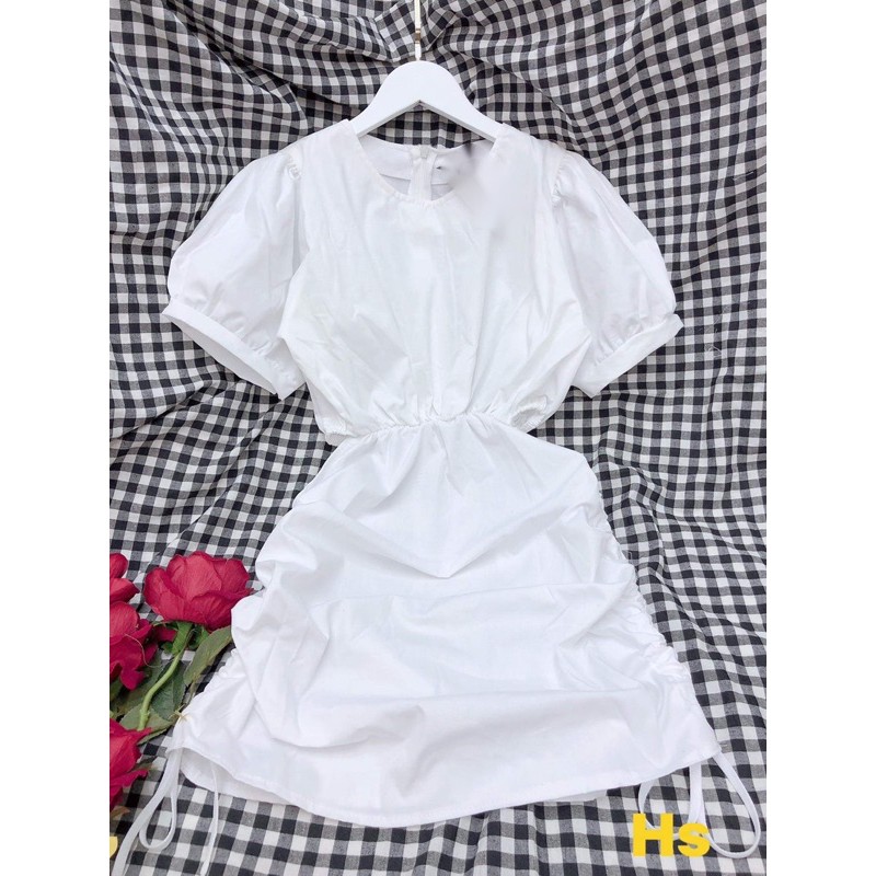 Váy trắng khoét eo HSU1 | BigBuy360 - bigbuy360.vn