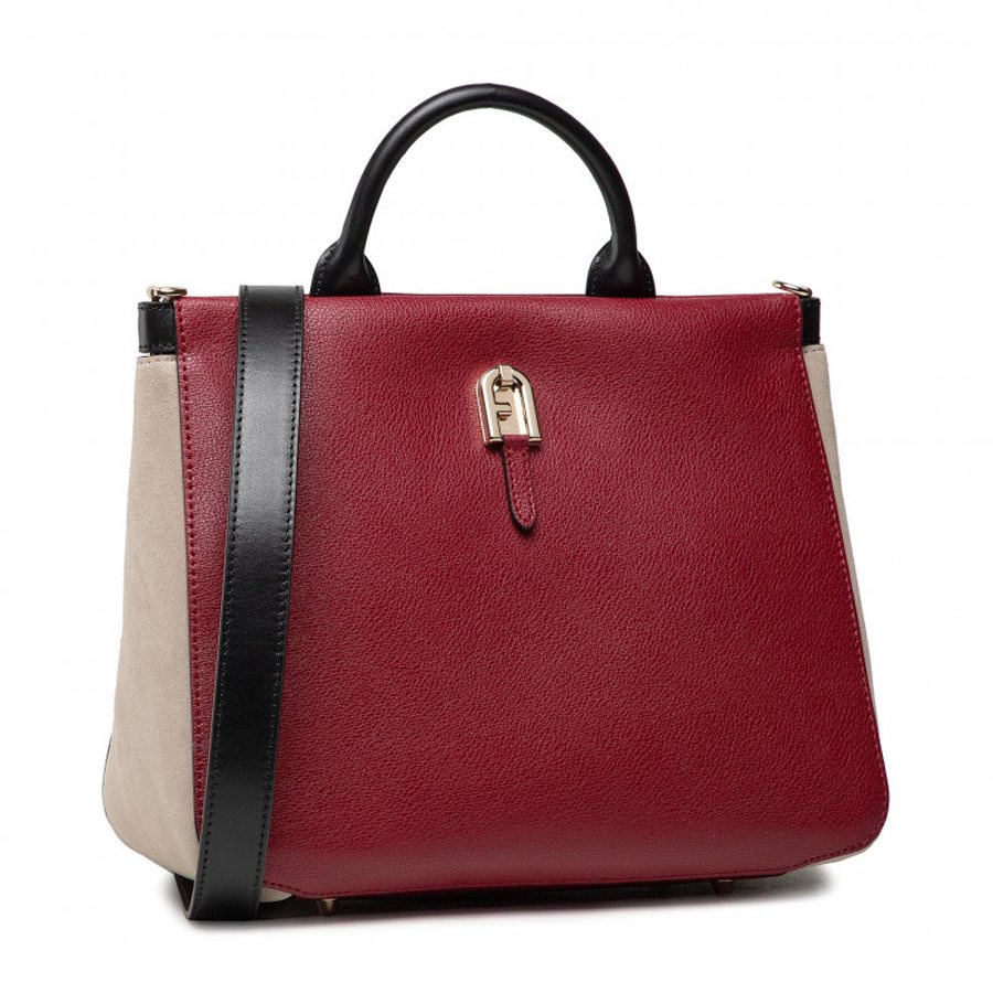Túi Nữ FURLA Palazzo S Tote Vitello Milos Suede Vitello Sorrento