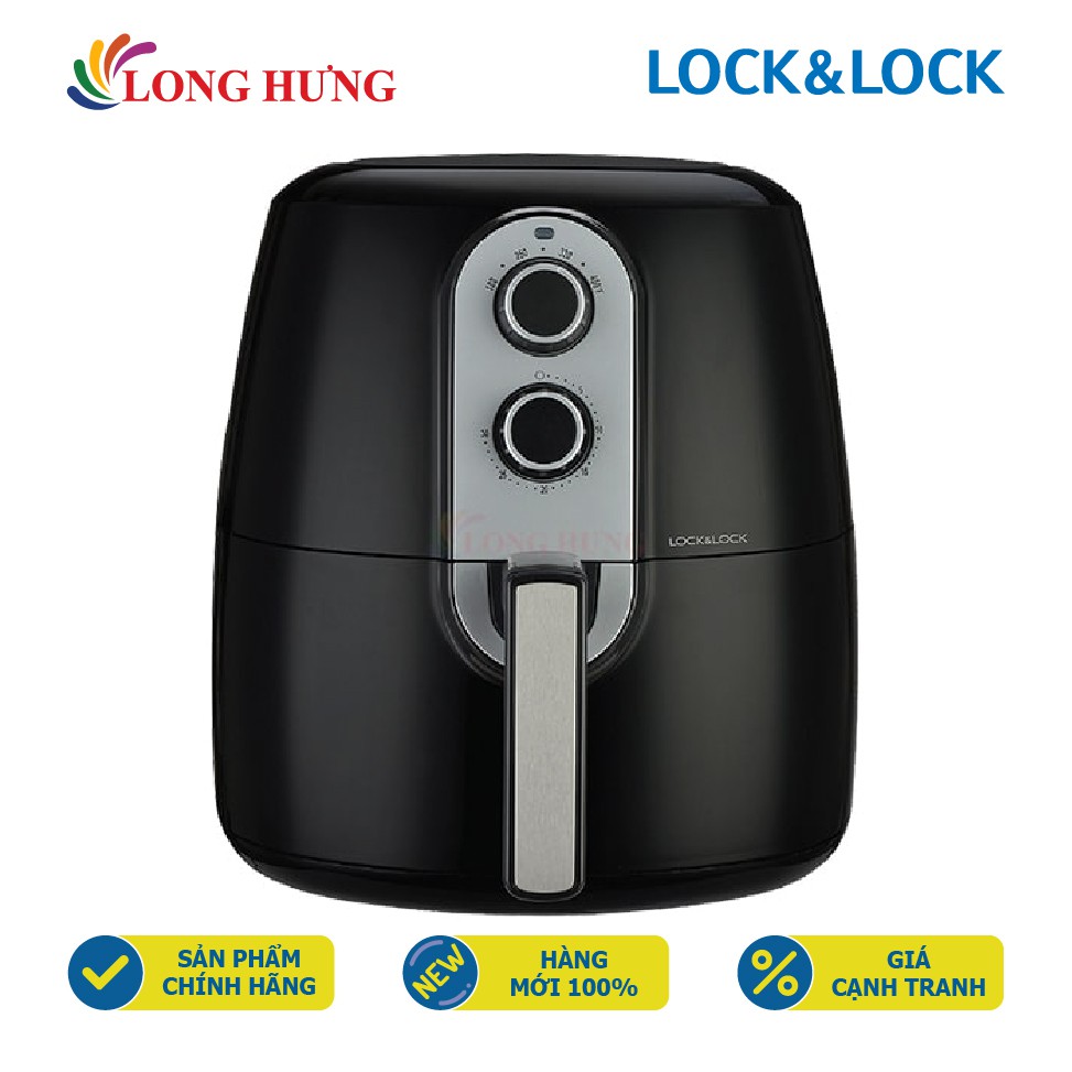 Nồi chiên không dầu điều khiển cơ Lock&Lock 5.2 lít EJF151 - Hàng chính hãng