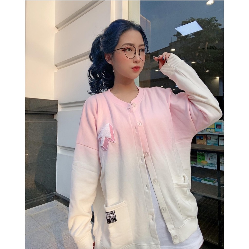 Áo Khoác Nỉ Bông Cardigan Tiedye CLICK.CLUB Loang Màu Unisex