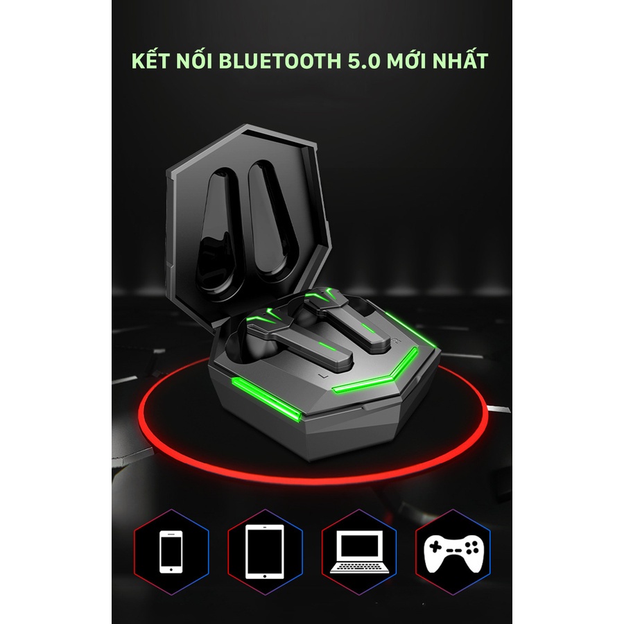 TAI NGHE BLUETOOTH GAMMING X33 nổi bật với thiết kế lạ mắt đậm chất gaming - BẢO HÀNH 6 THÁNG - GOMHANGVN