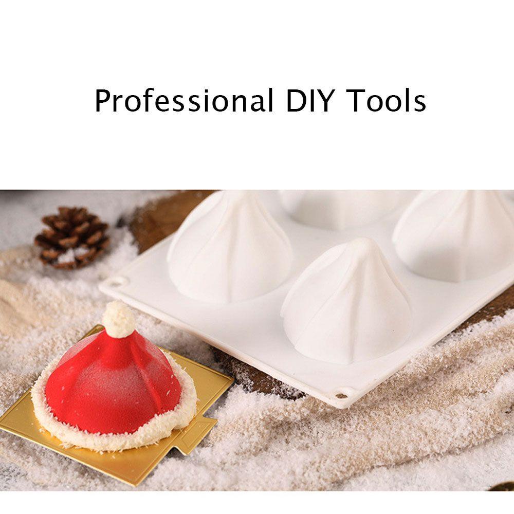 CONOPERY Khuôn Silicone Làm Bánh Mousse Hình Nón Giáng Sinh