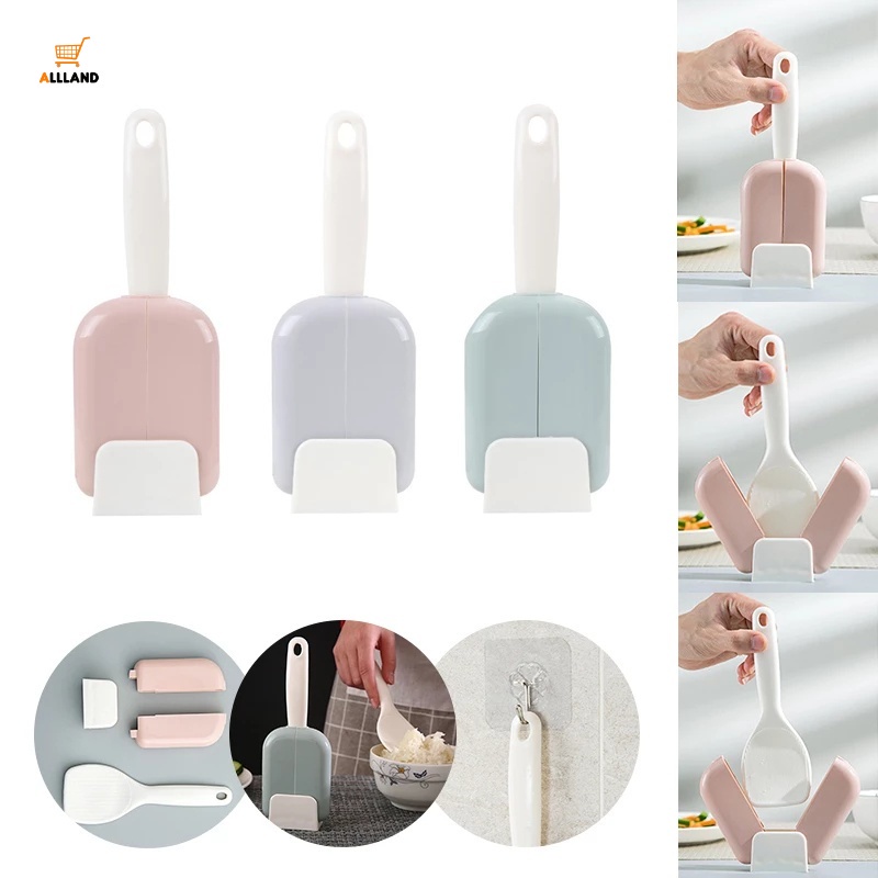 Muỗng Xới Cơm Nắp Mở Tự Động Chống Bụi Sáng Tạo