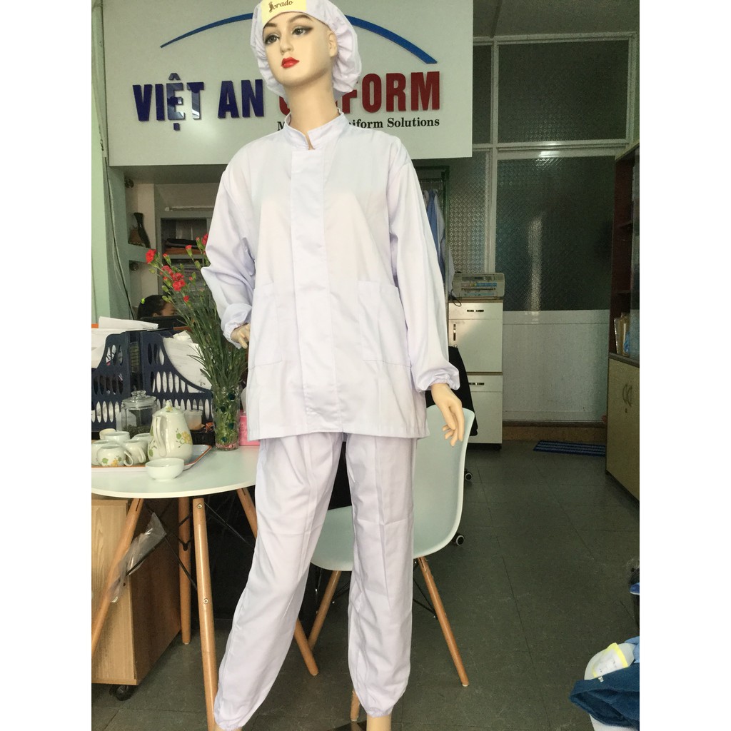 Quần Áo Thực Phẩm Trắng cho Nam Nữ _ Hình chụp thật