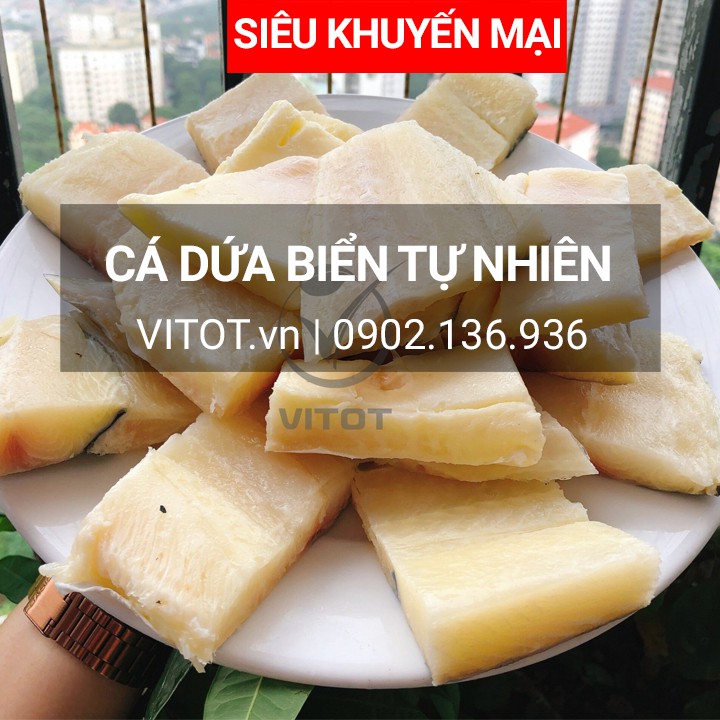 Khô Cá Dứa Biển Vitot Food Chuẩn Tự Nhiên - Không Chuẩn Hoàn Tiền 100%, Cá Dẻo Khô, Thịt Cá Trắng Thơm.