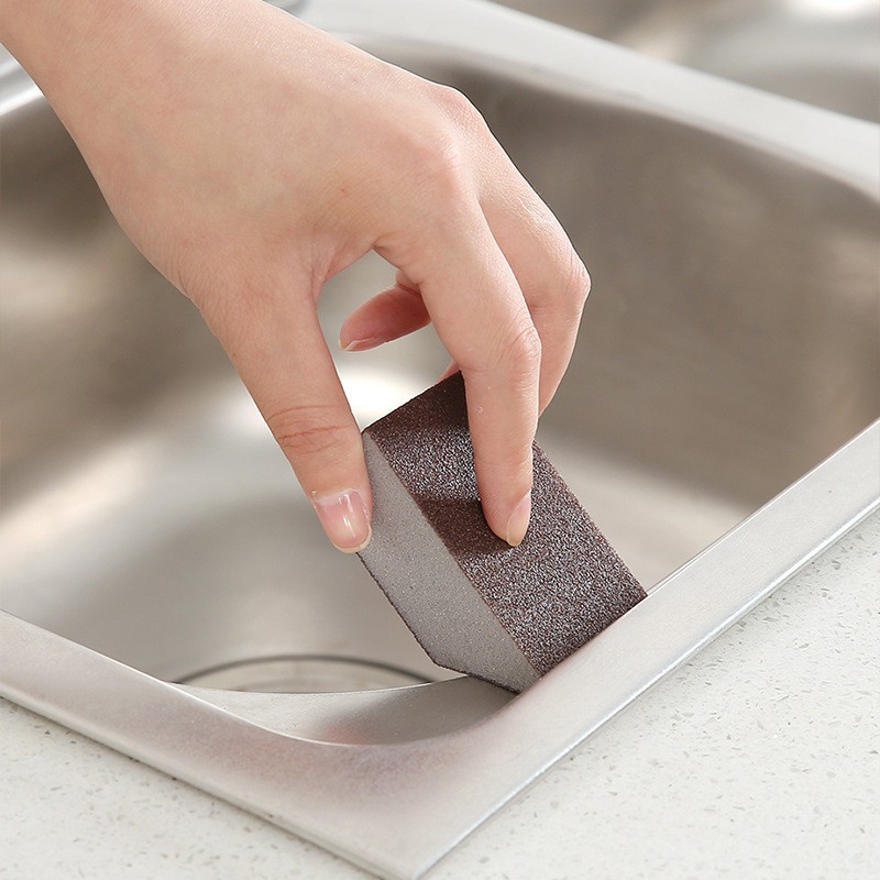 Mút xốp chà nhám rửa nồi bằng nano bền loại bỏ vết gỉ vết bẩn tiện dụng cho nhà bếp