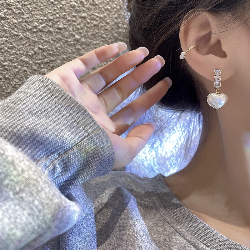 Khuyên Tai Hình Nàng Tiên Cá Đính Đá Zircon Phong Cách Hàn Quốc Sang Trọng Thời Trang 2022 S925