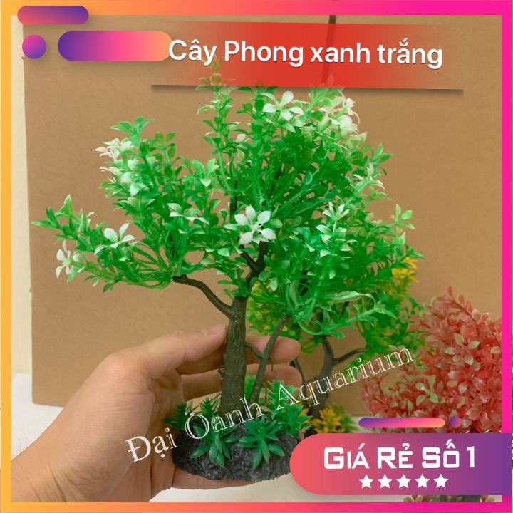 Cây Nhựa Thủy Sinh Trang trí Hồ Cá - Bể Cá Cảnh-Cây Cảnh Thủy Sinh Giả Trang Trí Bể Cá Sống Động