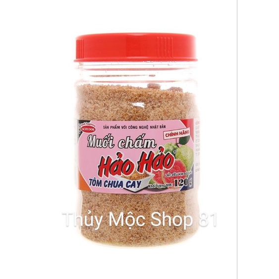 MUỐI CHẤM HẢO HẢO TÔM CHUA CAY 120G - COMBO 3 HŨ