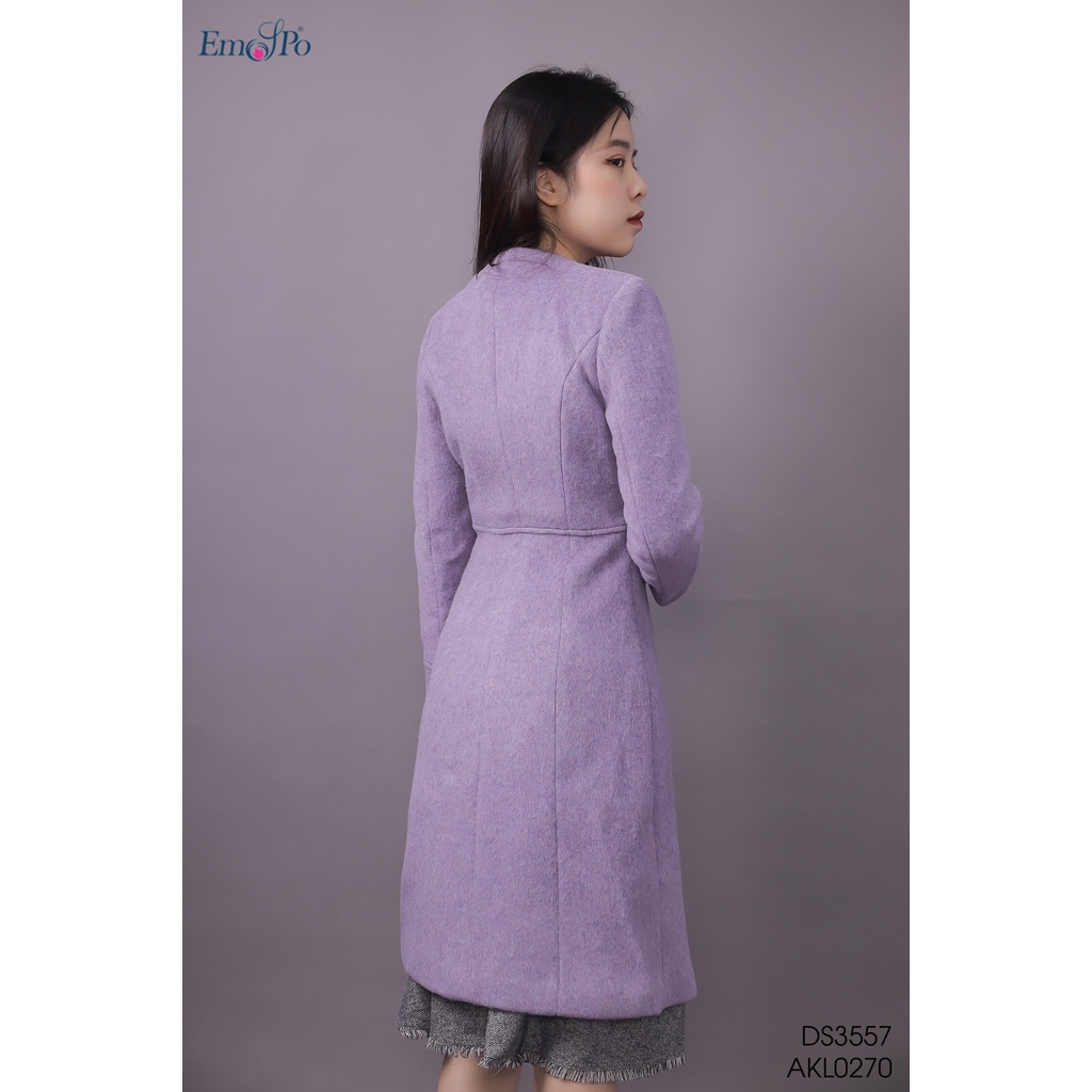 [Mã LT150 giảm 150k đơn 699k] Áo khoác dạ Emspo dáng dài AKL0270