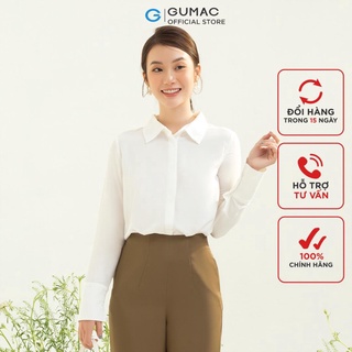 Áo sơ mi giấu nút thời trang gumac ac03029