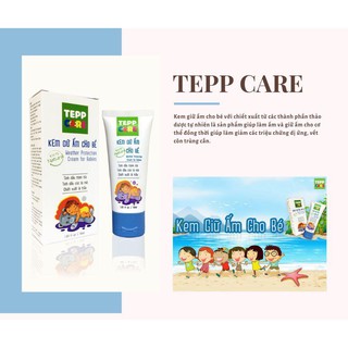 KEM GIỮ ẤM TEPPCARE 50G, KO CAY NÓNG, BÔI CÔN TRÙNG CẮN, GIẢM SƯNG, BẦM, MASSAGE CHỐNG CẢM LẠNH, CHỐNG TRẦM CẢM CHO BẦU